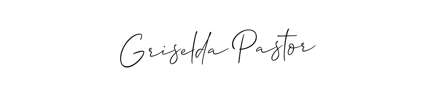 Also You can easily find your signature by using the search form. We will create Griselda Pastor name handwritten signature images for you free of cost using Allison_Script sign style. Griselda Pastor signature style 2 images and pictures png