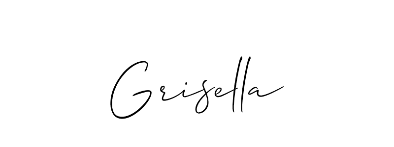 It looks lik you need a new signature style for name Grisella. Design unique handwritten (Allison_Script) signature with our free signature maker in just a few clicks. Grisella signature style 2 images and pictures png