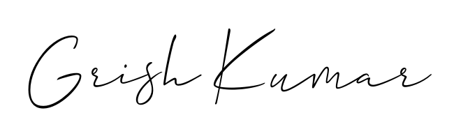 If you are searching for the best signature style for your name Grish Kumar, here we have designed multiple signature styles using Allison_Script. Grish Kumar signature style 2 images and pictures png