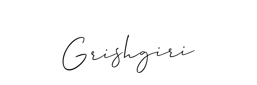 if you are searching for the best signature style for your name Grishgiri. so please give up your signature search. here we have designed multiple signature styles  using Allison_Script. Grishgiri signature style 2 images and pictures png