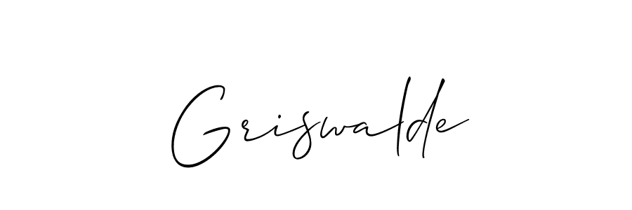 You should practise on your own different ways (Allison_Script) to write your name (Griswalde) in signature. don't let someone else do it for you. Griswalde signature style 2 images and pictures png