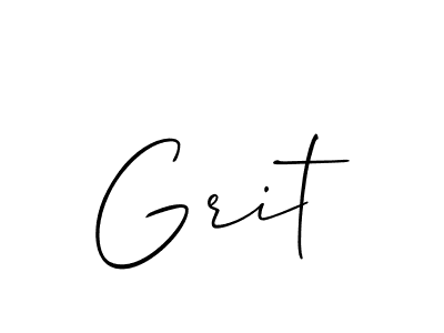 It looks lik you need a new signature style for name Grit. Design unique handwritten (Allison_Script) signature with our free signature maker in just a few clicks. Grit signature style 2 images and pictures png