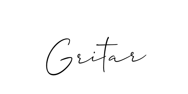 How to Draw Gritar signature style? Allison_Script is a latest design signature styles for name Gritar. Gritar signature style 2 images and pictures png