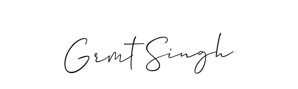 Create a beautiful signature design for name Grmt Singh. With this signature (Allison_Script) fonts, you can make a handwritten signature for free. Grmt Singh signature style 2 images and pictures png