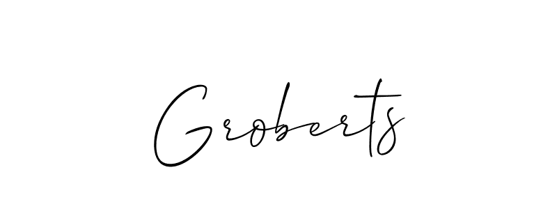 Once you've used our free online signature maker to create your best signature Allison_Script style, it's time to enjoy all of the benefits that Groberts name signing documents. Groberts signature style 2 images and pictures png