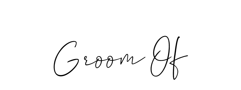 How to make Groom Of signature? Allison_Script is a professional autograph style. Create handwritten signature for Groom Of name. Groom Of signature style 2 images and pictures png