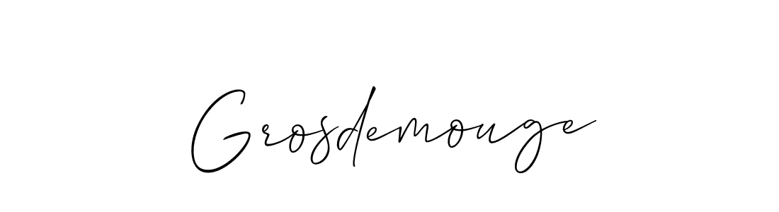 Best and Professional Signature Style for Grosdemouge. Allison_Script Best Signature Style Collection. Grosdemouge signature style 2 images and pictures png