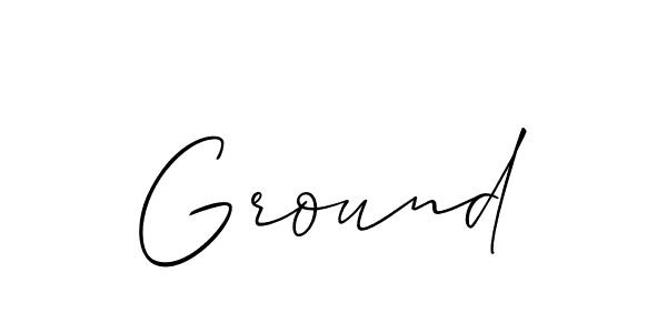 Best and Professional Signature Style for Ground. Allison_Script Best Signature Style Collection. Ground signature style 2 images and pictures png