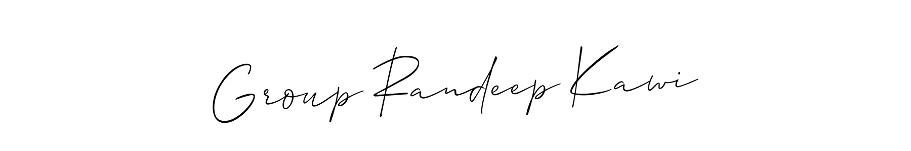 How to Draw Group Randeep Kawi signature style? Allison_Script is a latest design signature styles for name Group Randeep Kawi. Group Randeep Kawi signature style 2 images and pictures png