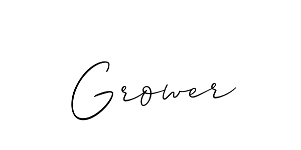 Grower stylish signature style. Best Handwritten Sign (Allison_Script) for my name. Handwritten Signature Collection Ideas for my name Grower. Grower signature style 2 images and pictures png