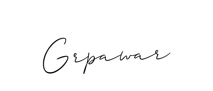 Make a short Grpawar signature style. Manage your documents anywhere anytime using Allison_Script. Create and add eSignatures, submit forms, share and send files easily. Grpawar signature style 2 images and pictures png