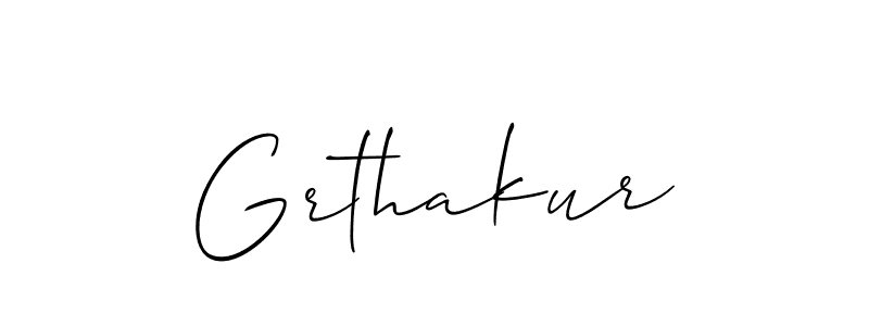 Create a beautiful signature design for name Grthakur. With this signature (Allison_Script) fonts, you can make a handwritten signature for free. Grthakur signature style 2 images and pictures png