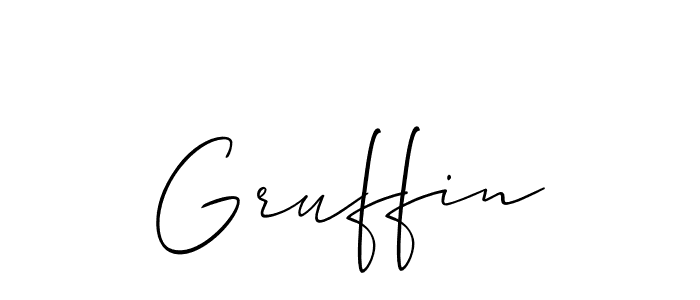 if you are searching for the best signature style for your name Gruffin. so please give up your signature search. here we have designed multiple signature styles  using Allison_Script. Gruffin signature style 2 images and pictures png