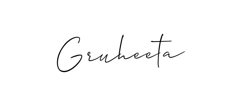 Use a signature maker to create a handwritten signature online. With this signature software, you can design (Allison_Script) your own signature for name Gruheeta. Gruheeta signature style 2 images and pictures png