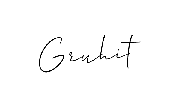Best and Professional Signature Style for Gruhit. Allison_Script Best Signature Style Collection. Gruhit signature style 2 images and pictures png