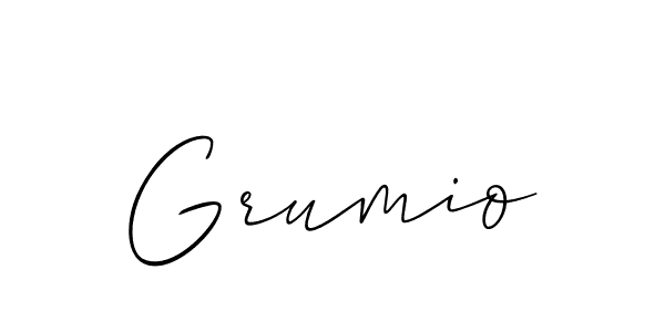 Make a beautiful signature design for name Grumio. Use this online signature maker to create a handwritten signature for free. Grumio signature style 2 images and pictures png