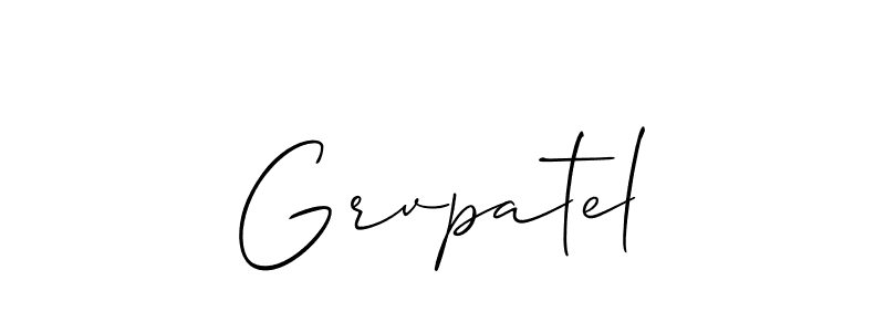 Also You can easily find your signature by using the search form. We will create Grvpatel name handwritten signature images for you free of cost using Allison_Script sign style. Grvpatel signature style 2 images and pictures png