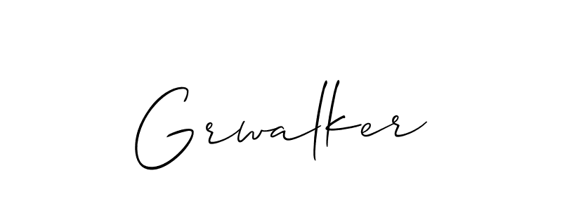 It looks lik you need a new signature style for name Grwalker. Design unique handwritten (Allison_Script) signature with our free signature maker in just a few clicks. Grwalker signature style 2 images and pictures png