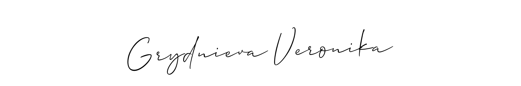 How to make Grydnieva Veronika signature? Allison_Script is a professional autograph style. Create handwritten signature for Grydnieva Veronika name. Grydnieva Veronika signature style 2 images and pictures png