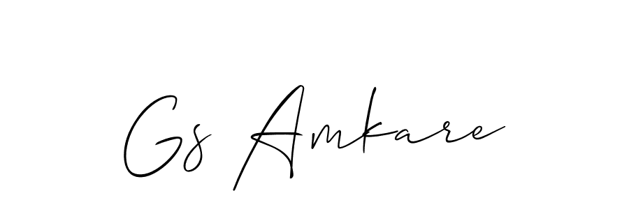 Create a beautiful signature design for name Gs Amkare. With this signature (Allison_Script) fonts, you can make a handwritten signature for free. Gs Amkare signature style 2 images and pictures png