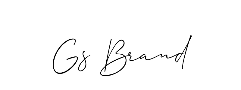 Also we have Gs Brand name is the best signature style. Create professional handwritten signature collection using Allison_Script autograph style. Gs Brand signature style 2 images and pictures png