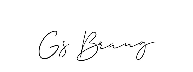 This is the best signature style for the Gs Brang name. Also you like these signature font (Allison_Script). Mix name signature. Gs Brang signature style 2 images and pictures png