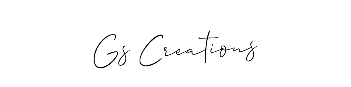 Once you've used our free online signature maker to create your best signature Allison_Script style, it's time to enjoy all of the benefits that Gs Creations name signing documents. Gs Creations signature style 2 images and pictures png