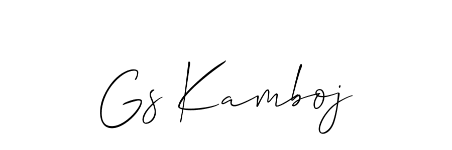 Best and Professional Signature Style for Gs Kamboj. Allison_Script Best Signature Style Collection. Gs Kamboj signature style 2 images and pictures png