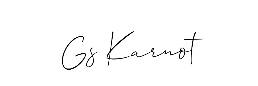 Check out images of Autograph of Gs Karnot name. Actor Gs Karnot Signature Style. Allison_Script is a professional sign style online. Gs Karnot signature style 2 images and pictures png