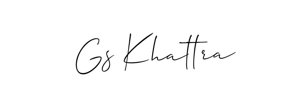Make a beautiful signature design for name Gs Khattra. Use this online signature maker to create a handwritten signature for free. Gs Khattra signature style 2 images and pictures png