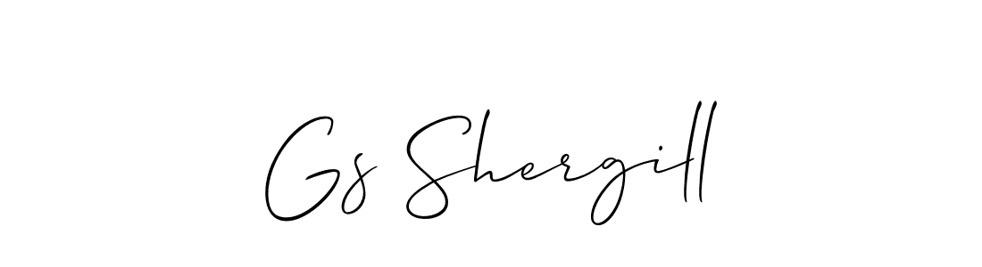 The best way (Allison_Script) to make a short signature is to pick only two or three words in your name. The name Gs Shergill include a total of six letters. For converting this name. Gs Shergill signature style 2 images and pictures png