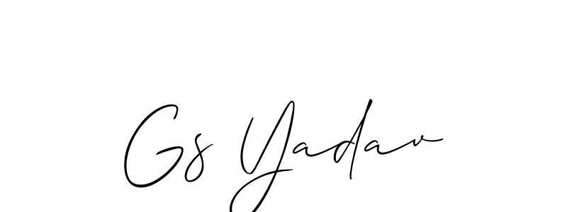 Make a beautiful signature design for name Gs Yadav. Use this online signature maker to create a handwritten signature for free. Gs Yadav signature style 2 images and pictures png