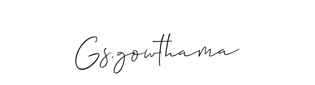 Best and Professional Signature Style for Gs.gowthama. Allison_Script Best Signature Style Collection. Gs.gowthama signature style 2 images and pictures png