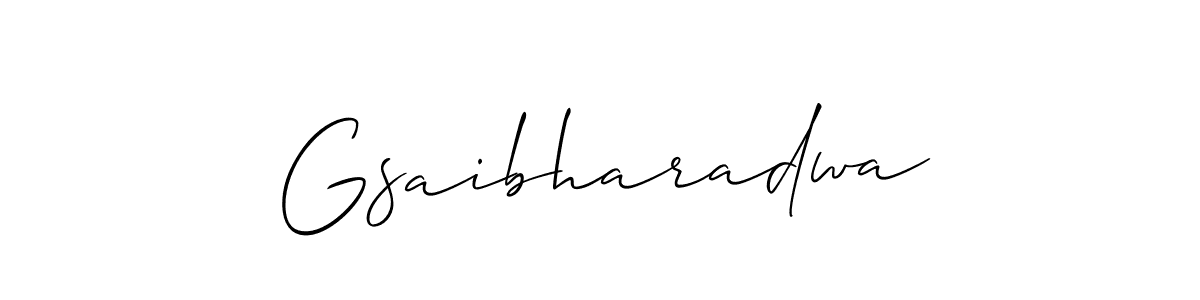 Here are the top 10 professional signature styles for the name Gsaibharadwa. These are the best autograph styles you can use for your name. Gsaibharadwa signature style 2 images and pictures png