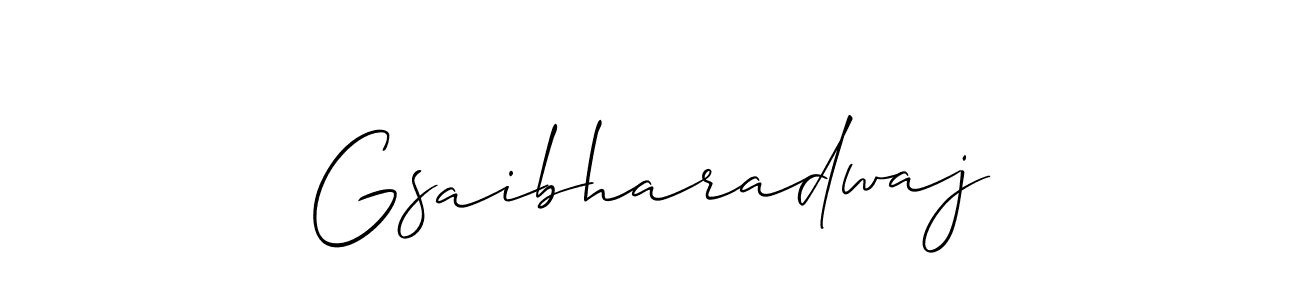 The best way (Allison_Script) to make a short signature is to pick only two or three words in your name. The name Gsaibharadwaj include a total of six letters. For converting this name. Gsaibharadwaj signature style 2 images and pictures png