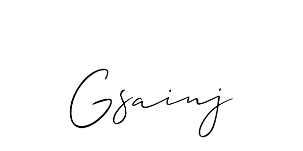 You can use this online signature creator to create a handwritten signature for the name Gsainj. This is the best online autograph maker. Gsainj signature style 2 images and pictures png