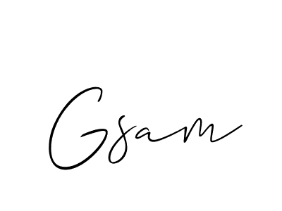 if you are searching for the best signature style for your name Gsam. so please give up your signature search. here we have designed multiple signature styles  using Allison_Script. Gsam signature style 2 images and pictures png