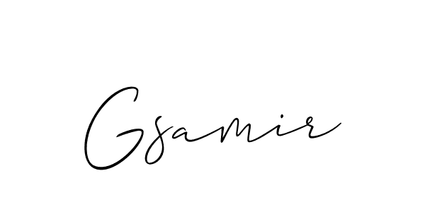 Best and Professional Signature Style for Gsamir. Allison_Script Best Signature Style Collection. Gsamir signature style 2 images and pictures png