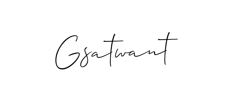 Once you've used our free online signature maker to create your best signature Allison_Script style, it's time to enjoy all of the benefits that Gsatwant name signing documents. Gsatwant signature style 2 images and pictures png