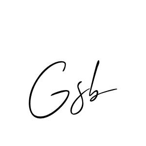 Make a beautiful signature design for name Gsb. Use this online signature maker to create a handwritten signature for free. Gsb signature style 2 images and pictures png