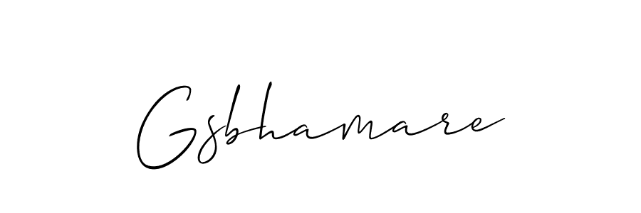 How to make Gsbhamare signature? Allison_Script is a professional autograph style. Create handwritten signature for Gsbhamare name. Gsbhamare signature style 2 images and pictures png