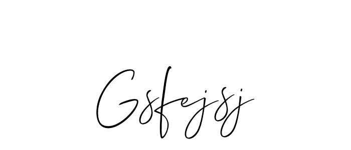 Use a signature maker to create a handwritten signature online. With this signature software, you can design (Allison_Script) your own signature for name Gsfejsj. Gsfejsj signature style 2 images and pictures png