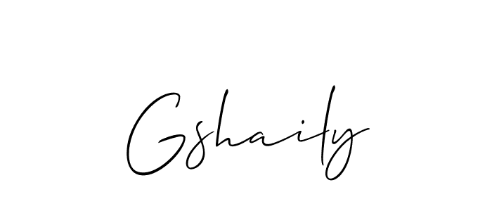Also we have Gshaily name is the best signature style. Create professional handwritten signature collection using Allison_Script autograph style. Gshaily signature style 2 images and pictures png