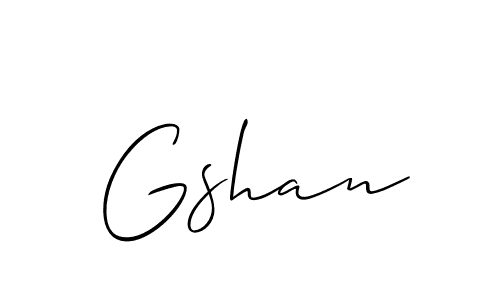 Gshan stylish signature style. Best Handwritten Sign (Allison_Script) for my name. Handwritten Signature Collection Ideas for my name Gshan. Gshan signature style 2 images and pictures png