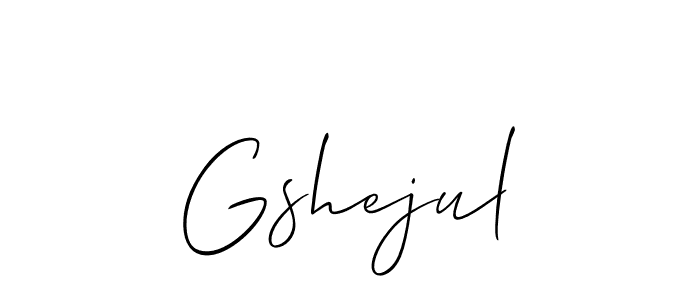You can use this online signature creator to create a handwritten signature for the name Gshejul. This is the best online autograph maker. Gshejul signature style 2 images and pictures png