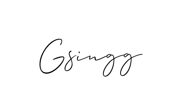 Make a short Gsingg signature style. Manage your documents anywhere anytime using Allison_Script. Create and add eSignatures, submit forms, share and send files easily. Gsingg signature style 2 images and pictures png