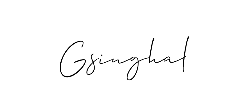 Once you've used our free online signature maker to create your best signature Allison_Script style, it's time to enjoy all of the benefits that Gsinghal name signing documents. Gsinghal signature style 2 images and pictures png