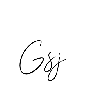 You should practise on your own different ways (Allison_Script) to write your name (Gsj) in signature. don't let someone else do it for you. Gsj signature style 2 images and pictures png