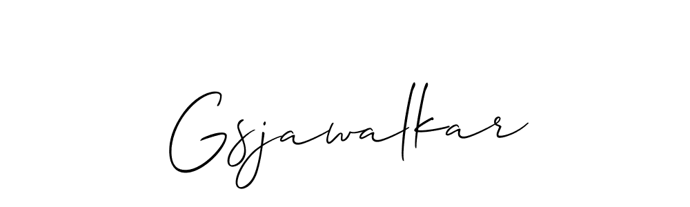 Similarly Allison_Script is the best handwritten signature design. Signature creator online .You can use it as an online autograph creator for name Gsjawalkar. Gsjawalkar signature style 2 images and pictures png
