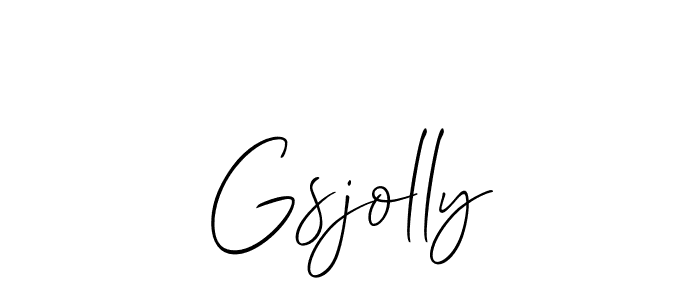 You can use this online signature creator to create a handwritten signature for the name Gsjolly. This is the best online autograph maker. Gsjolly signature style 2 images and pictures png